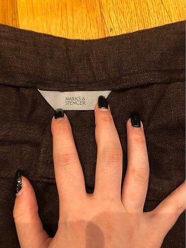 Marks & Spencer Kadın kumaş kapri şort