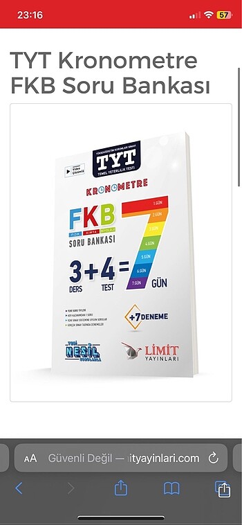 tyt kronometre FKB soru bankası