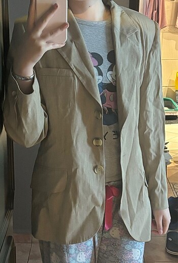 m Beden camel Renk BLAZER CEKET BEJ
