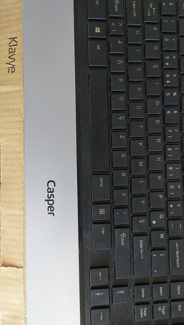 Casper Gri Kablolu F Klavye - Görsel 2