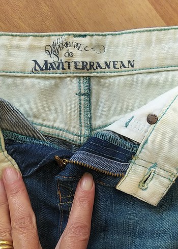 Kadın Mavi Kot Mini Etek - Görsel 3