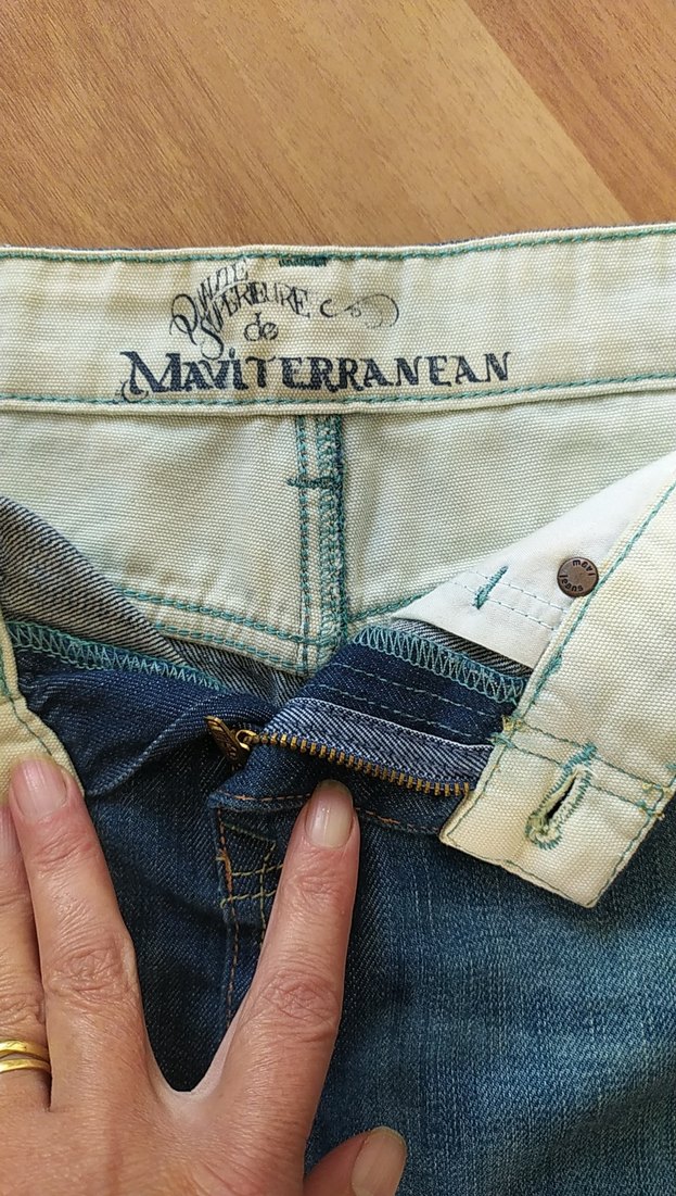 Kadın Mavi Kot Mini Etek - Görsel 3