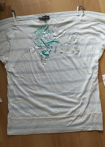 metal zincir Askı likralı tişört - Görsel 5