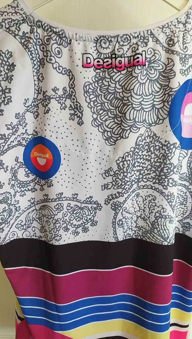 Desigual Renkli Desenli Kısa Tişört - Görsel 2