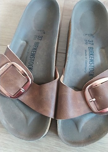 Kadın Kahverengi Deri Toka Detaylı Terlik - Görsel 2