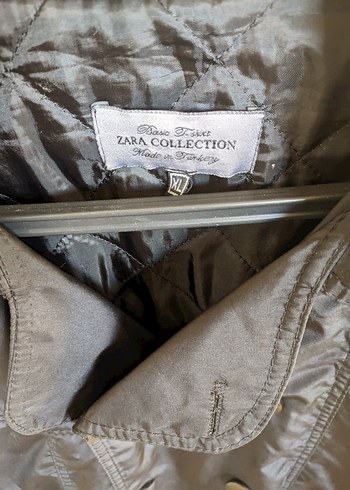 Düğmeli Siyah Midi erkek Trençkot - Görsel 3