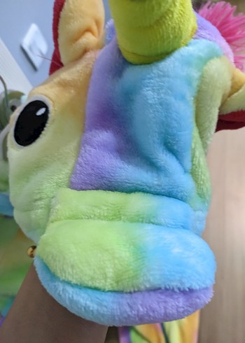 Pastel Renkli peluş Pijama tulum - Görsel 3