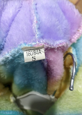 Pastel Renkli peluş Pijama tulum - Görsel 4