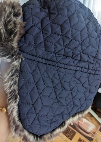 Kürk Detaylı çocuk pilot şapka - Görsel 3