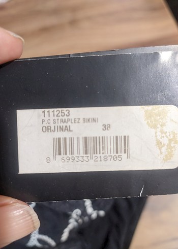 Kemer Detaylı Siyah Desenli Mini Bikini - Görsel 3