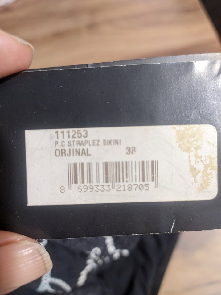 Kemer Detaylı Siyah Desenli Mini Bikini - Görsel 3