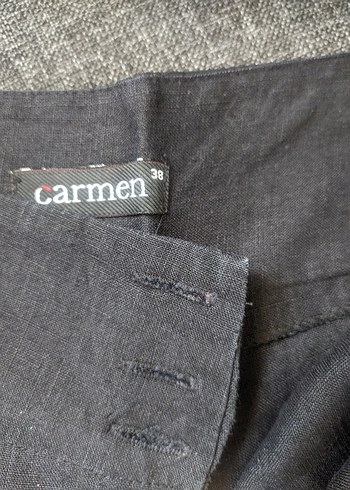 keten kapri Pantolon - Görsel 3