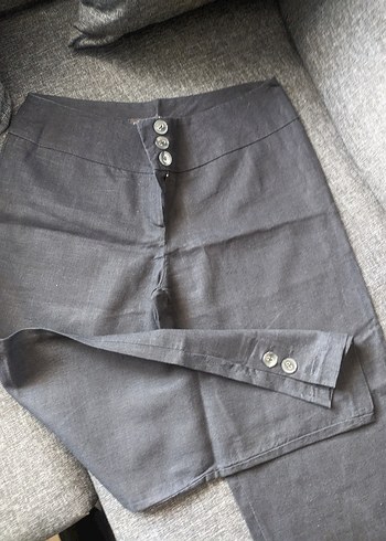 keten kapri Pantolon - Görsel 2
