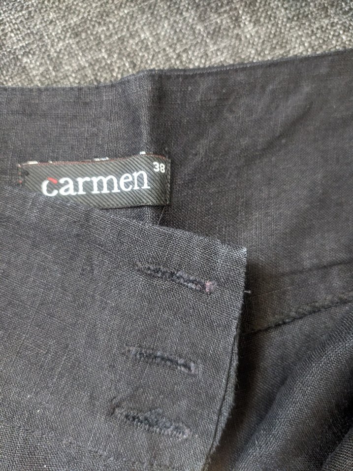 keten kapri Pantolon - Görsel 3