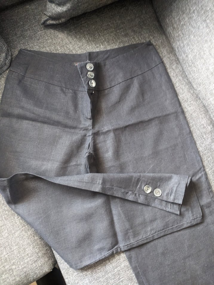 keten kapri Pantolon - Görsel 2