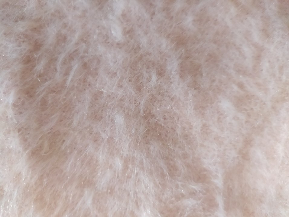 Pembe Peluş Kısa Kadın Kazak - Görsel 5