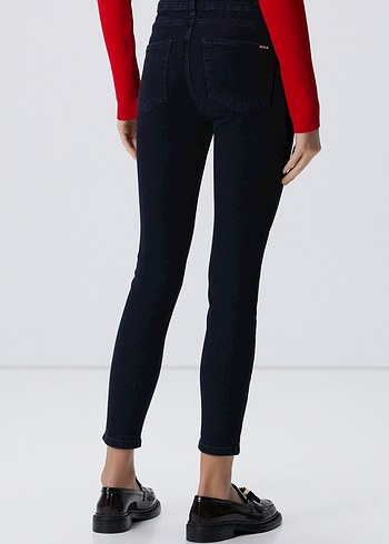 26 Beden kırmızı Renk Lacivert basic push up denim