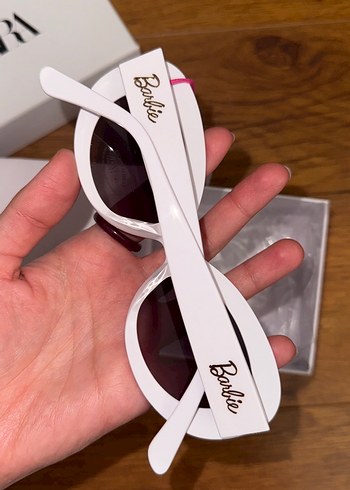 Beyaz Retro Kadın Güneş Gözlüğü zara barbie - Görsel 3