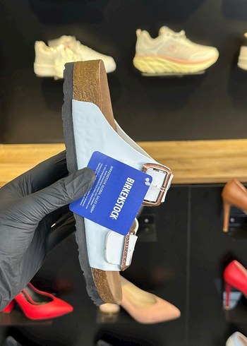40 Beden Erkek Beyaz Minimalist Tokalı birkenstock