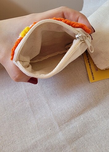 Punch işlemeli cüzdan bozuk para çantası - Görsel 2