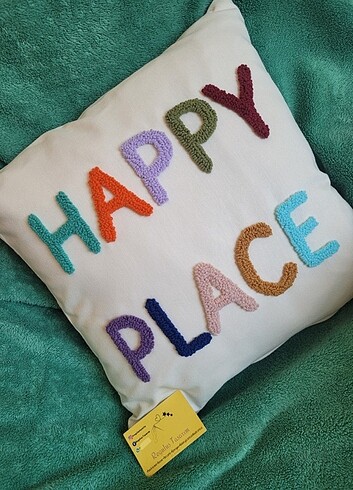 Punch işlemeli kırlent yastık kılıfı - Görsel 2