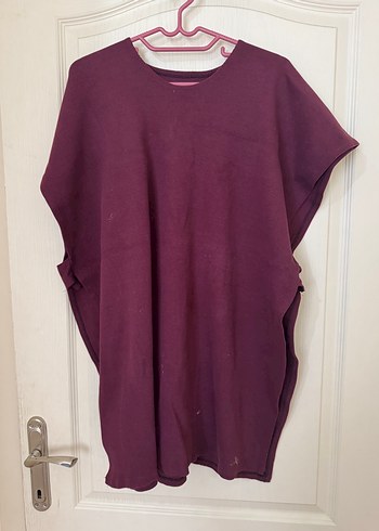 Bordo Salaş Hamile Tunik, Kısa Kollu - Görsel 3