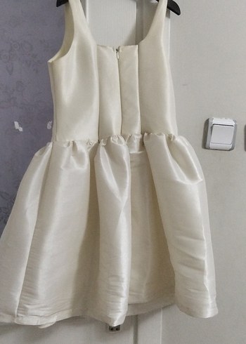 Beyaz Mini Parlak abiye - Görsel 5