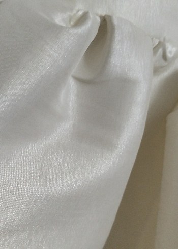 Beyaz Mini Parlak abiye - Görsel 6