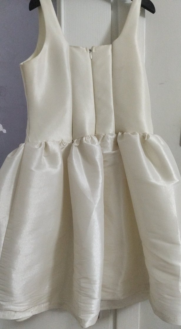 Beyaz Mini Parlak abiye - Görsel 4