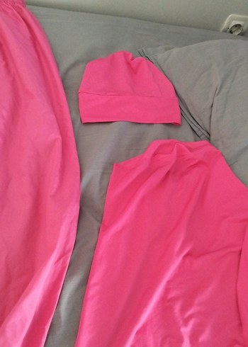 Kızlar için Pembe Kapüşonlu haşema - Görsel 6