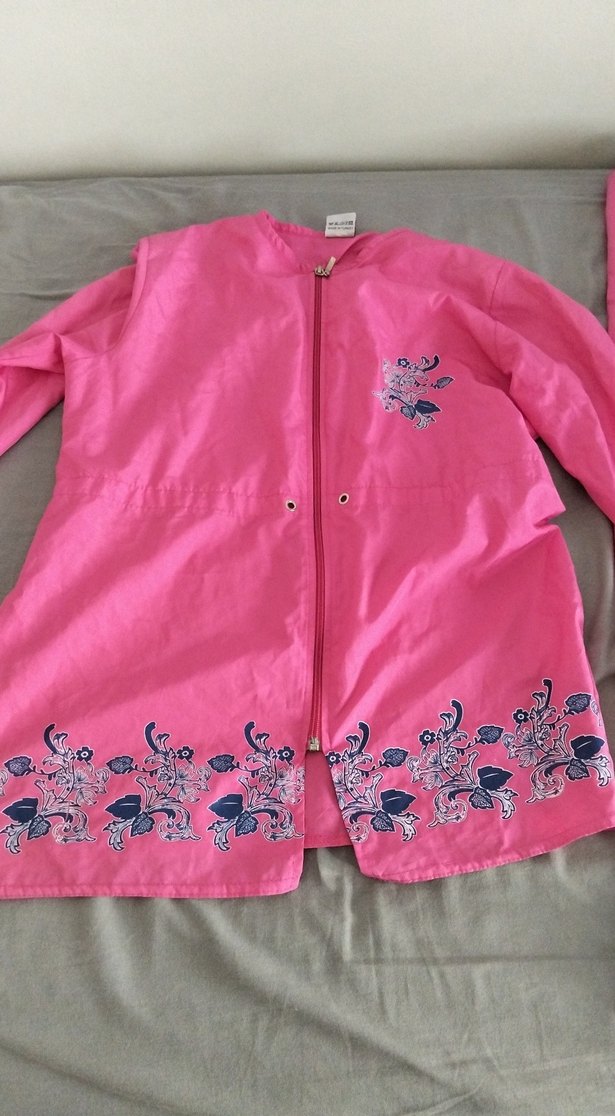 Kızlar için Pembe Kapüşonlu haşema - Görsel 2