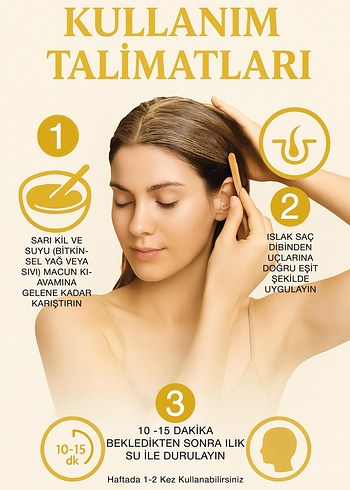 SARI Kil Yağlı saçlar için % 100 garantili beğenmezseniz iade - Görsel 2