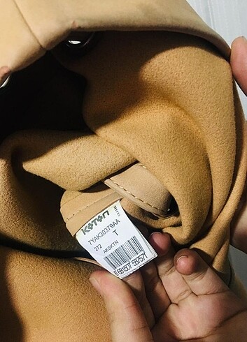  Beden turuncu Renk KOTON KOL ÇANTASI 