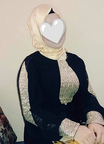 Abiye PUL PAYETLİ TESETTÜR ABİYE