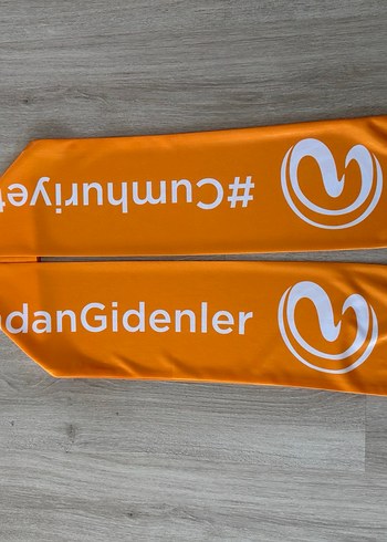 Beden Eczacıbaşı Cumhuriyet Kaşkol Atkı Turuncu