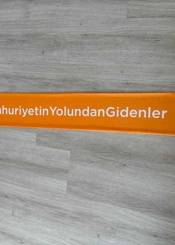 Beden turuncu Renk Eczacıbaşı Cumhuriyet Kaşkol Atkı Turuncu
