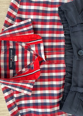 9 Yaş Beden Tommy Hilfiger Çocuk Gömlek Pantolon