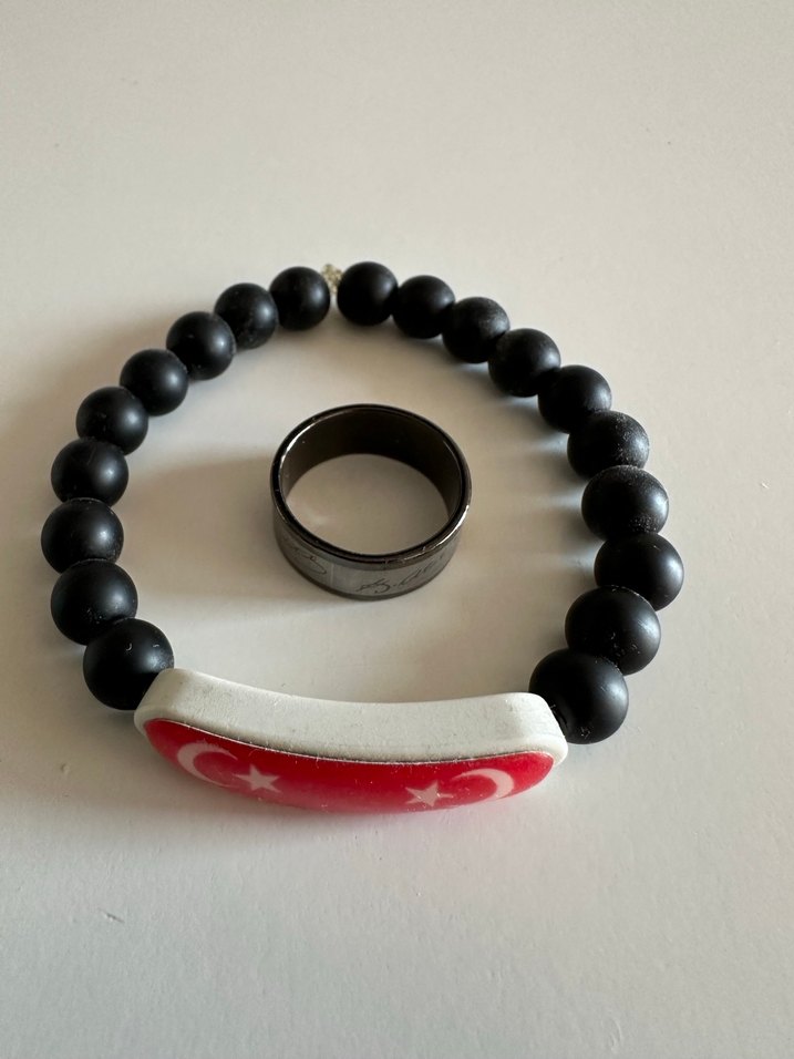 Ay Yıldız Bileklik Atatürk İmzalı Yüzük - Görsel 5