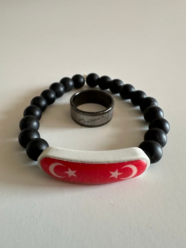 Ay Yıldız Bileklik Atatürk İmzalı Yüzük - Görsel 2