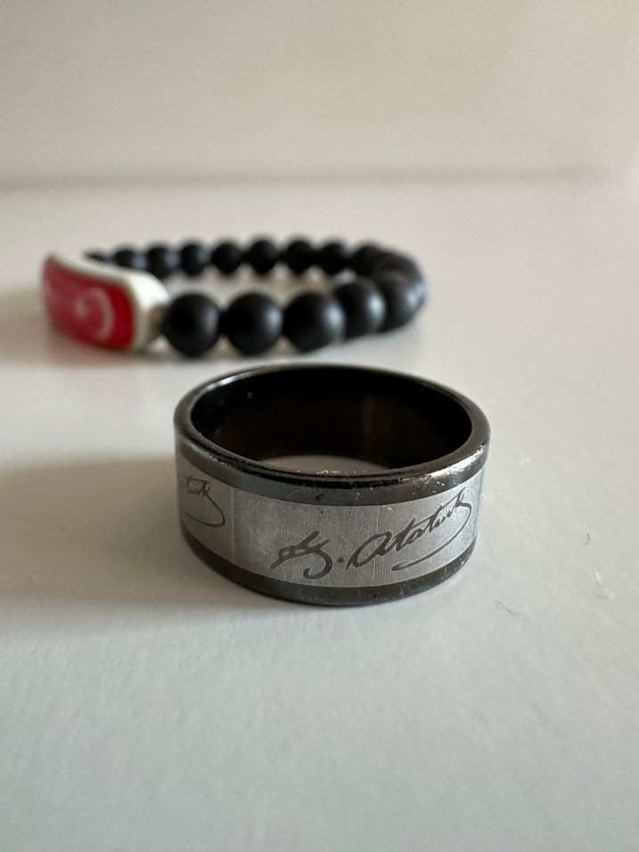 Ay Yıldız Bileklik Atatürk İmzalı Yüzük - Görsel 4