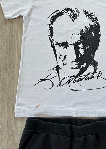 Atatürk Çocuk Tshirt Kapri Eşofman Altı - Görsel 8