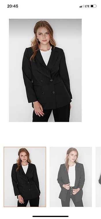 Siyah blazer ceket