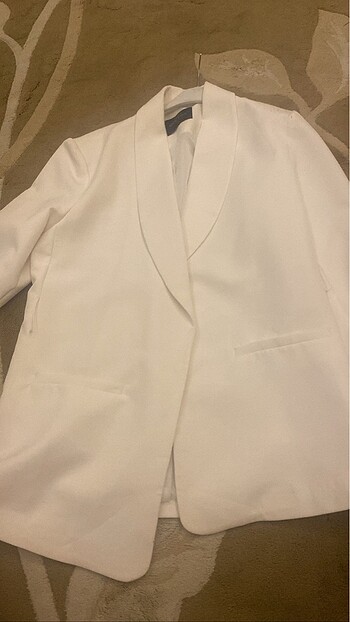 38 Beden Krem blazer ceket