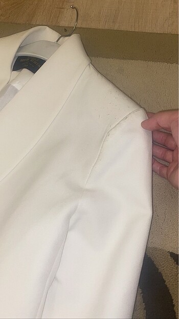38 Beden beyaz Renk Krem blazer ceket