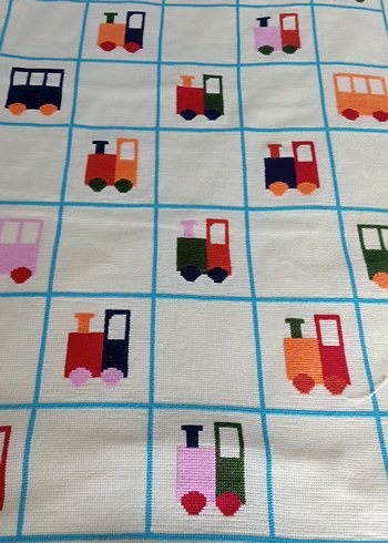 Nakışlı Çok Renkli Çocuk Battaniyesi - Görsel 3