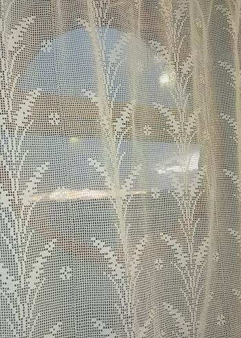 Nakışlı Beyaz Gri Desenli Perde - Görsel 11