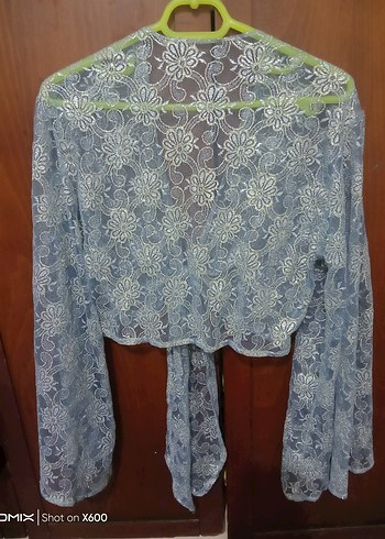 Dantel Detaylı Bohem Mini Bluz - Görsel 7