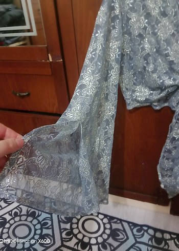 Dantel Detaylı Bohem Mini Bluz - Görsel 4