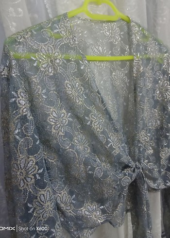 Dantel Detaylı Bohem Mini Bluz - Görsel 9