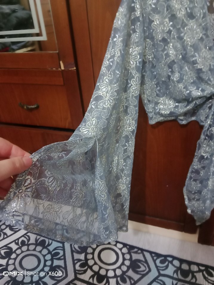 Dantel Detaylı Bohem Mini Bluz - Görsel 4